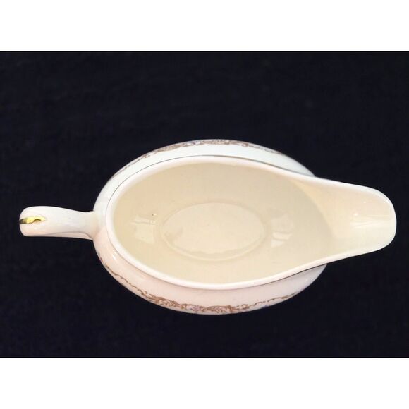 Vintage Russell Wright Steubenville Floral Print Gravy Boat Preowned - Picture 5 of 6